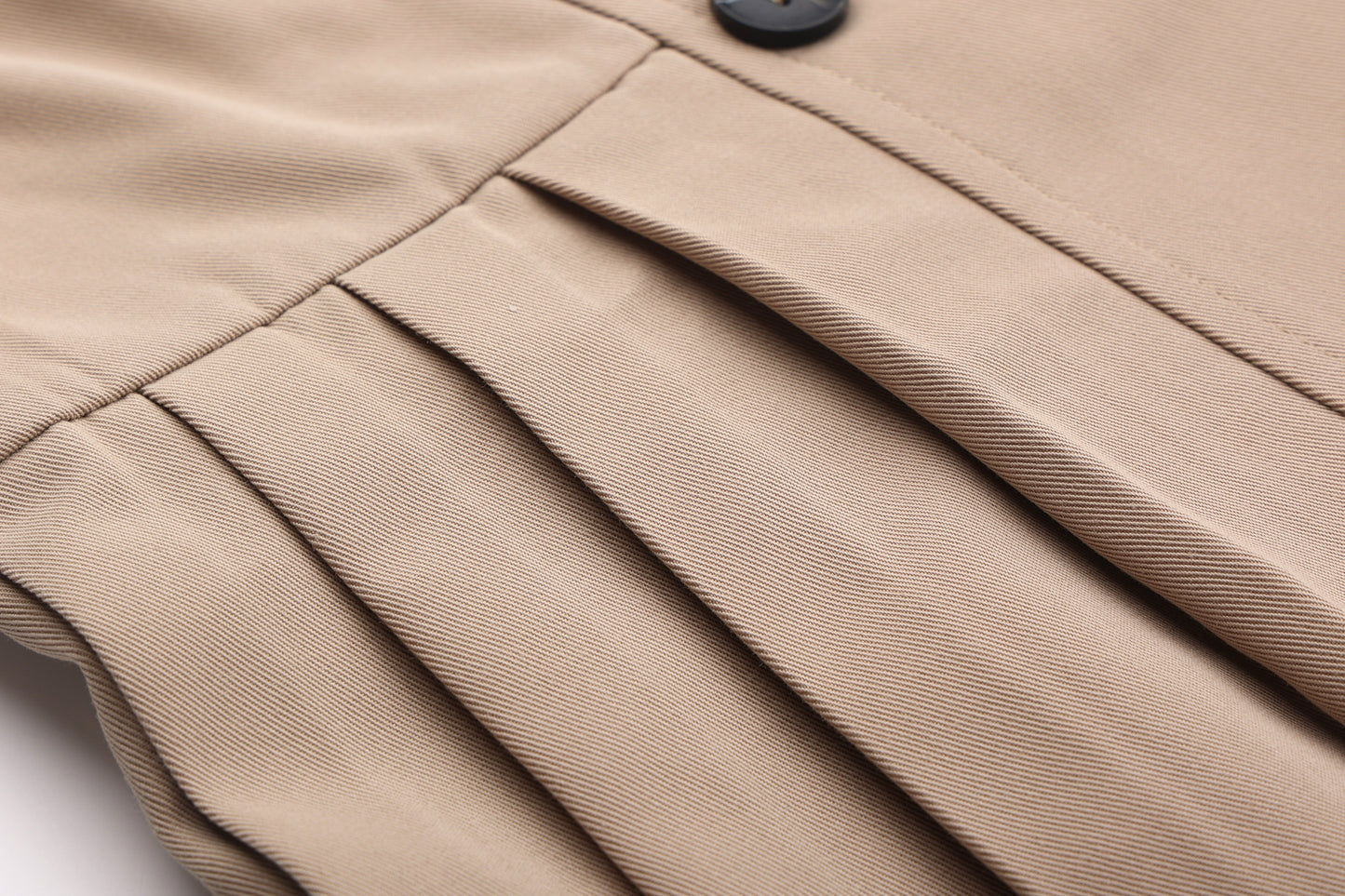 Khaki Button Skirt