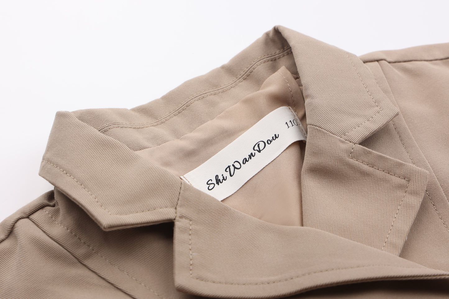 Khaki Button Skirt