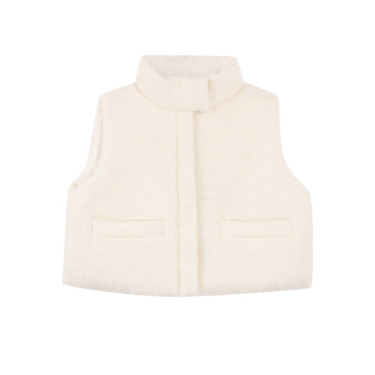 White Fleece Vest