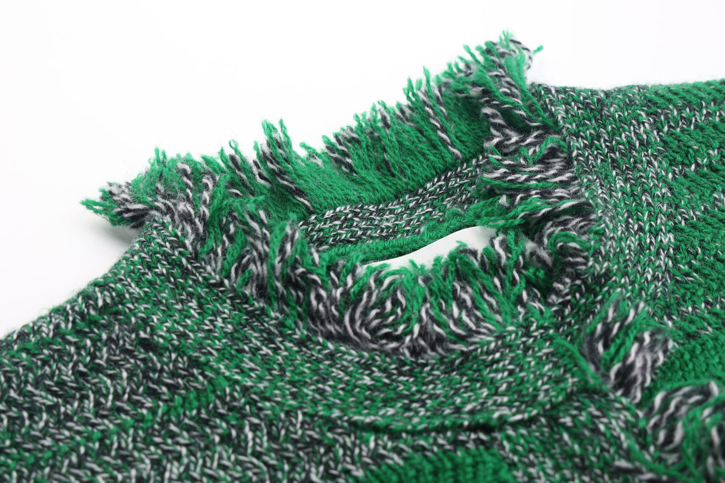 Green Fleece Knitted Jacket
