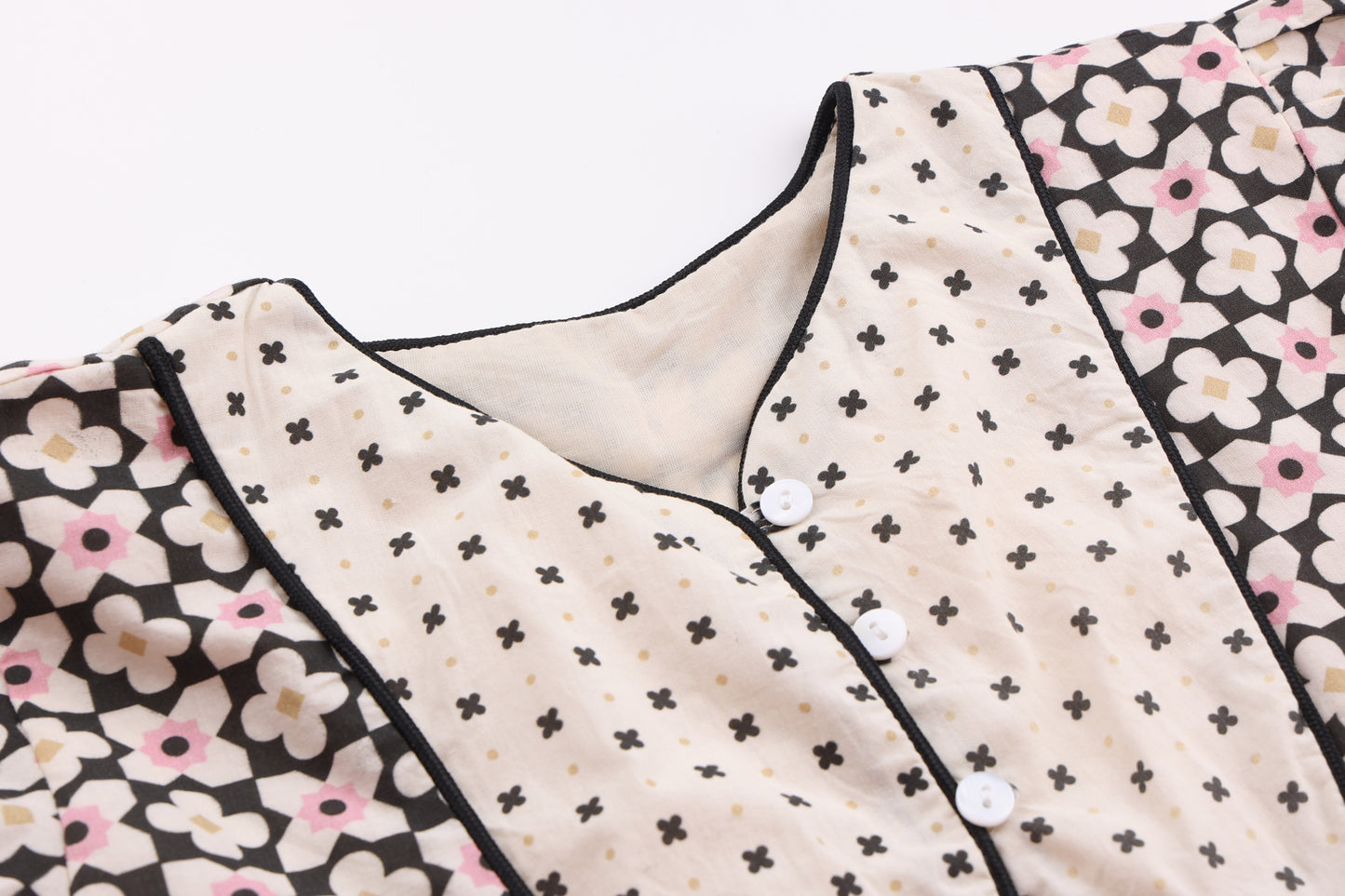 Floral Cotton Long-Sleeved Dress