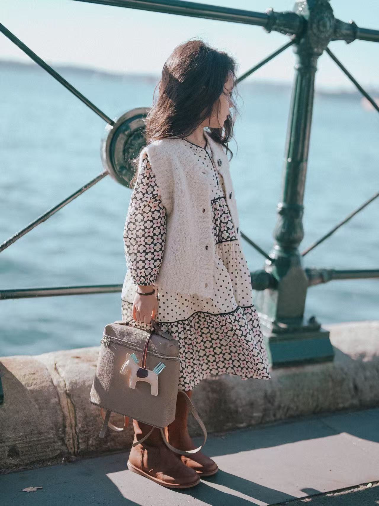 Floral Cotton Long-Sleeved Dress